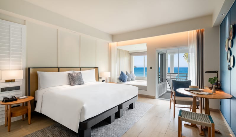 SAii Laguna Phuket Ocean Front Balcony King Bed View